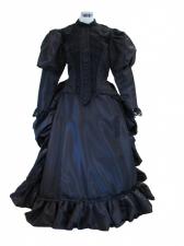 Ladies Deluxe Victorian Evening Ball Gown Queen Victoria Costume Size 10 - 12